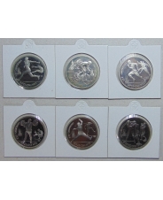 СССР 1 рубль 1991 Олимпиада в Барселоне 1992 Пруф.  Холдер арт. 45050